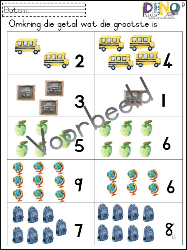 Massa Graad R Graad R Wiskunde Werkboek – Hard Copy – Dino Kids