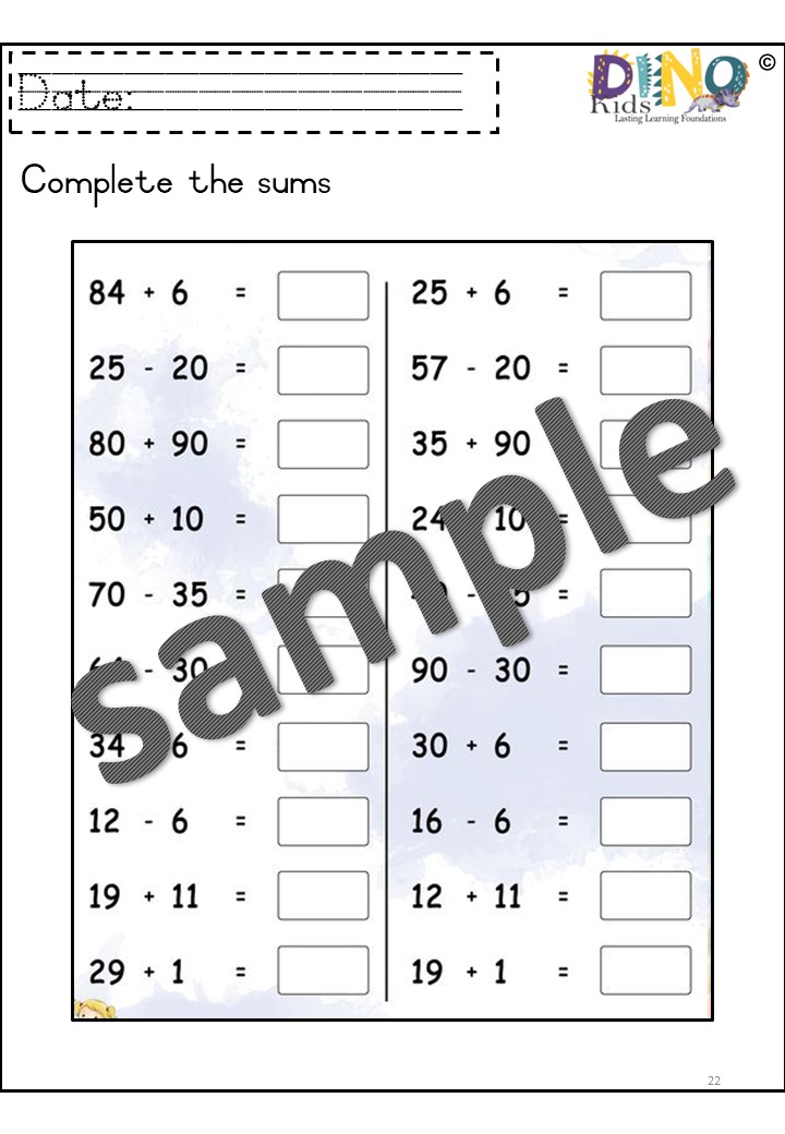 Grade 3 Enreachment Sample 3